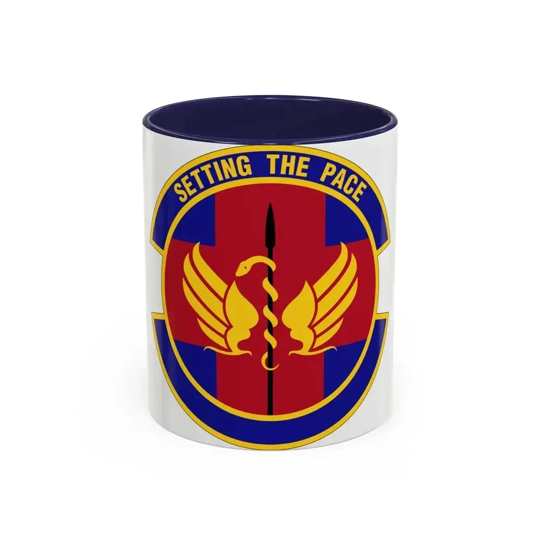 51 Operational Medical Readiness Squadron PACAF (U.S. Air Force) Accent Coffee Mug 11oz Navy - Go Mug Yourself