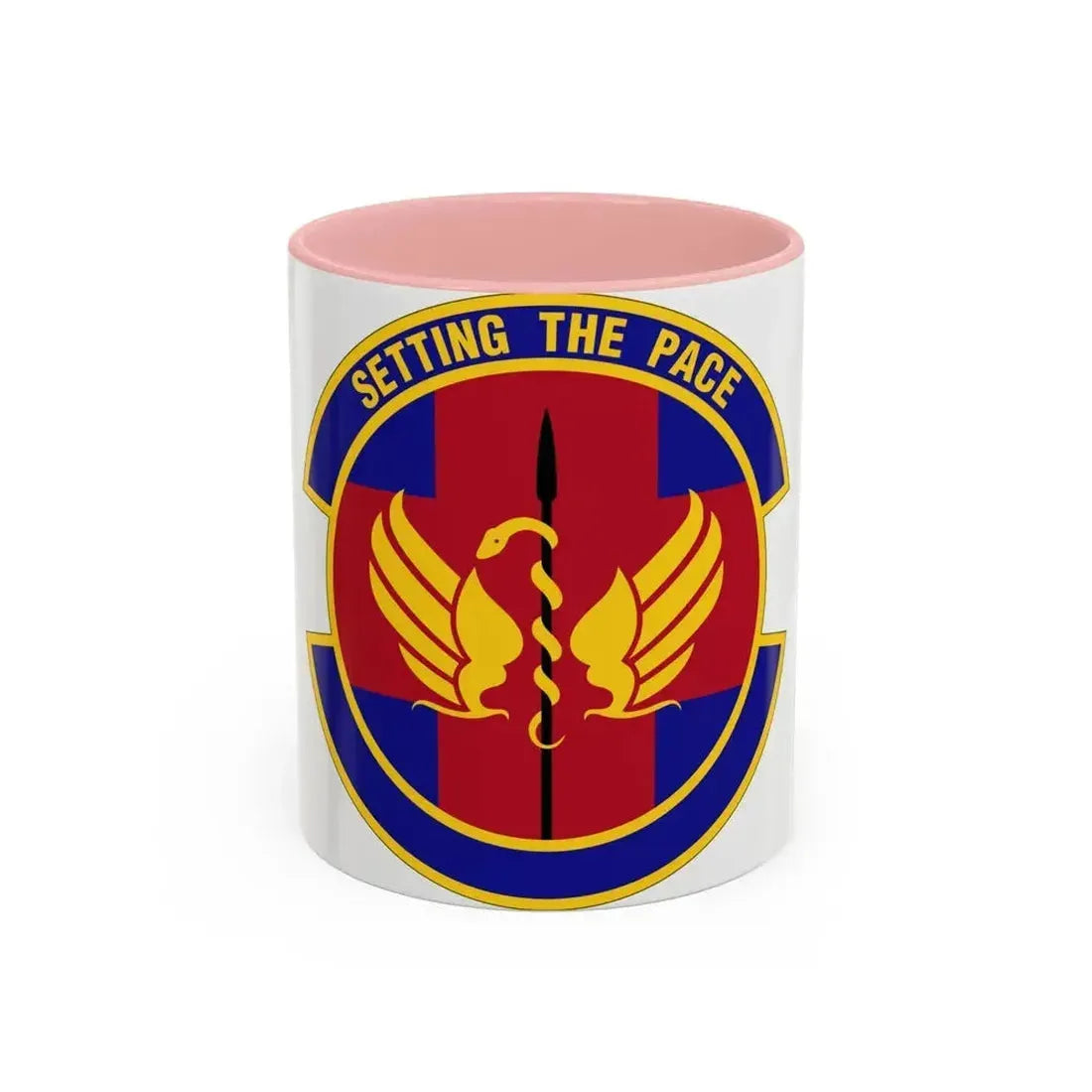 51 Operational Medical Readiness Squadron PACAF (U.S. Air Force) Accent Coffee Mug 11oz Pink - Go Mug Yourself