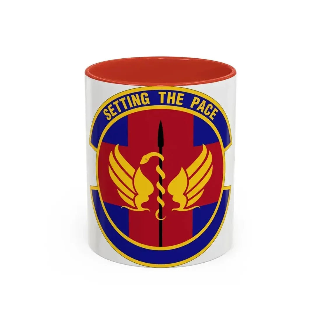 51 Operational Medical Readiness Squadron PACAF (U.S. Air Force) Accent Coffee Mug 11oz Red - Go Mug Yourself