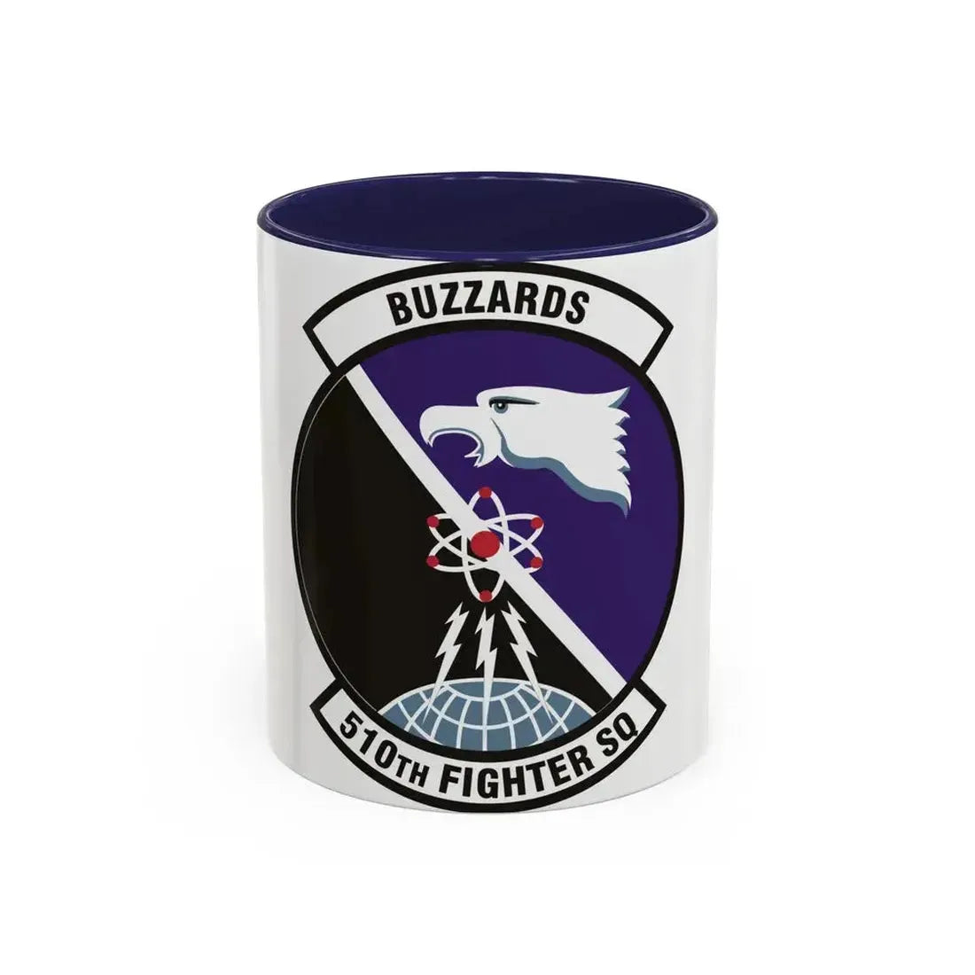 510th Fighter Squadron (U.S. Air Force) Accent Coffee Mug 11oz Navy - Go Mug Yourself