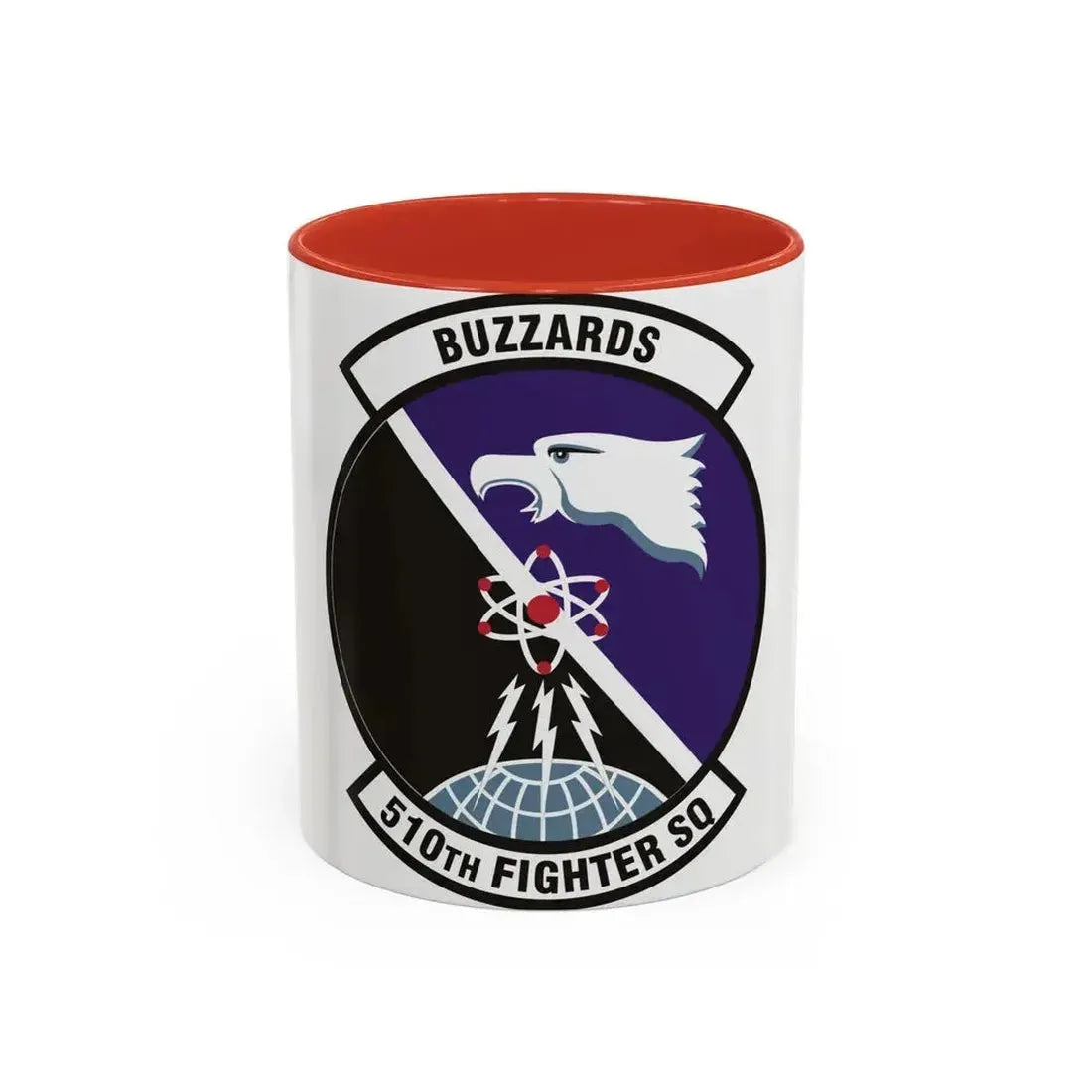 510th Fighter Squadron (U.S. Air Force) Accent Coffee Mug 11oz Red - Go Mug Yourself