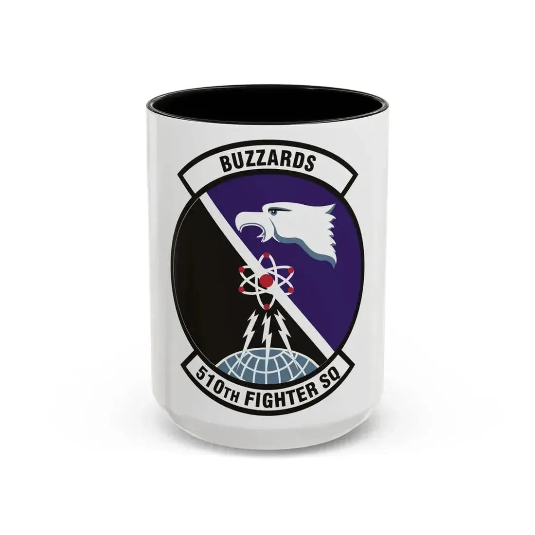 510th Fighter Squadron (U.S. Air Force) Accent Coffee Mug 15oz Black - Go Mug Yourself