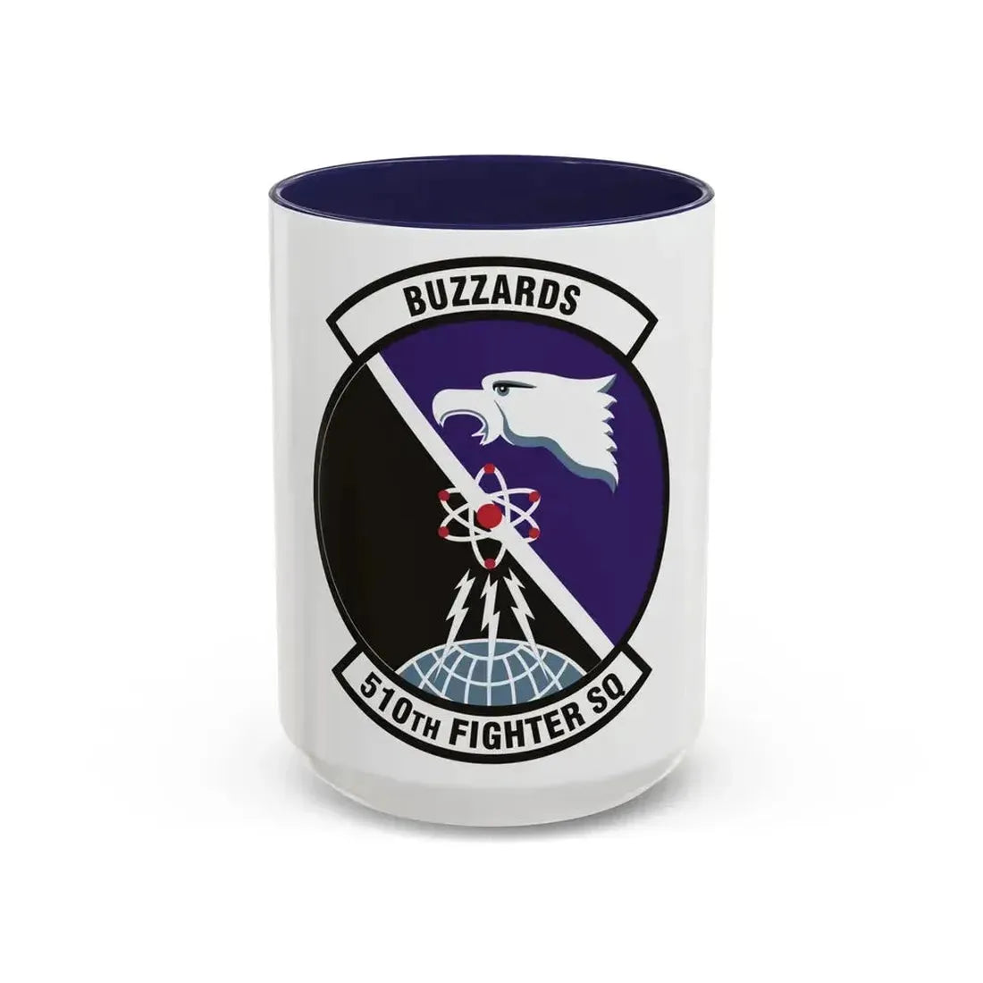 510th Fighter Squadron (U.S. Air Force) Accent Coffee Mug 15oz Navy - Go Mug Yourself