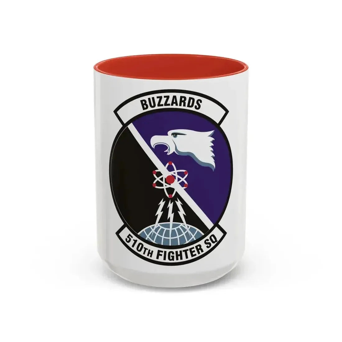 510th Fighter Squadron (U.S. Air Force) Accent Coffee Mug 15oz Red - Go Mug Yourself