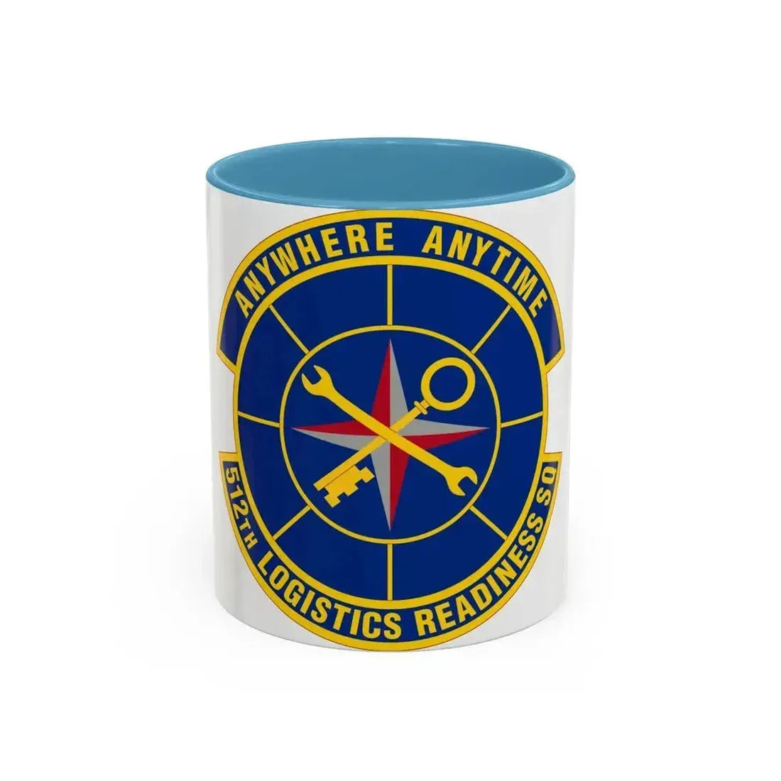 512 Logistics Readiness Squadron AFRC (U.S. Air Force) Accent Coffee Mug 11oz Light Blue - Go Mug Yourself