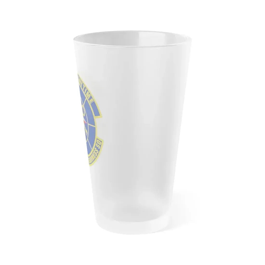 512 Logistics Readiness Squadron AFRC (U.S. Air Force) Frosted Pint Glass 16oz - Go Mug Yourself