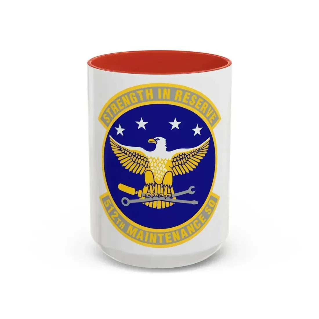 512th Maintenance Squadron (U.S. Air Force) Accent Coffee Mug 15oz Red - Go Mug Yourself