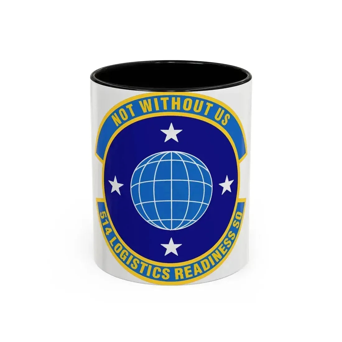 514 Logistics Readiness Squadron AFRC (U.S. Air Force) Accent Coffee Mug 11oz Black - Go Mug Yourself