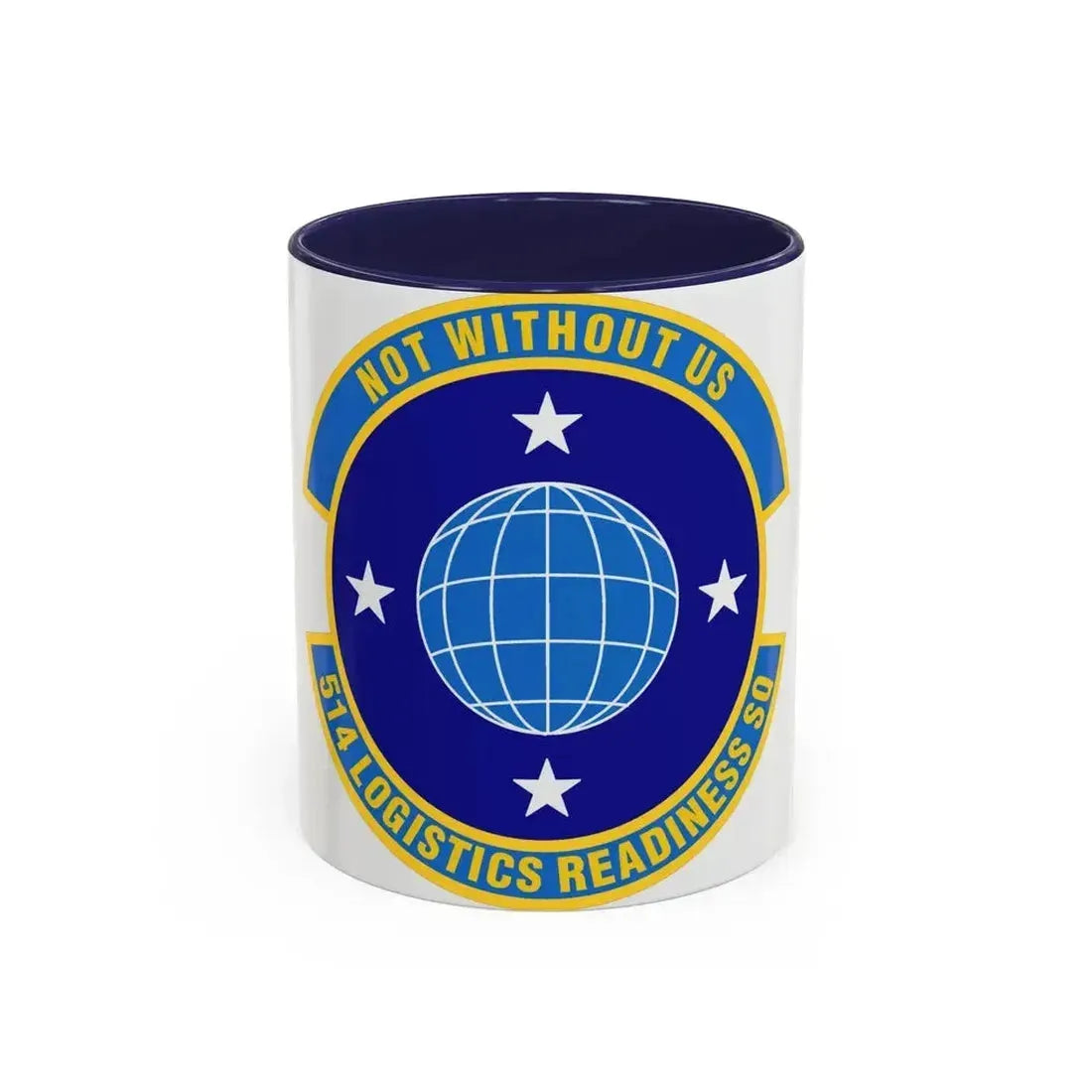 514 Logistics Readiness Squadron AFRC (U.S. Air Force) Accent Coffee Mug 11oz Navy - Go Mug Yourself