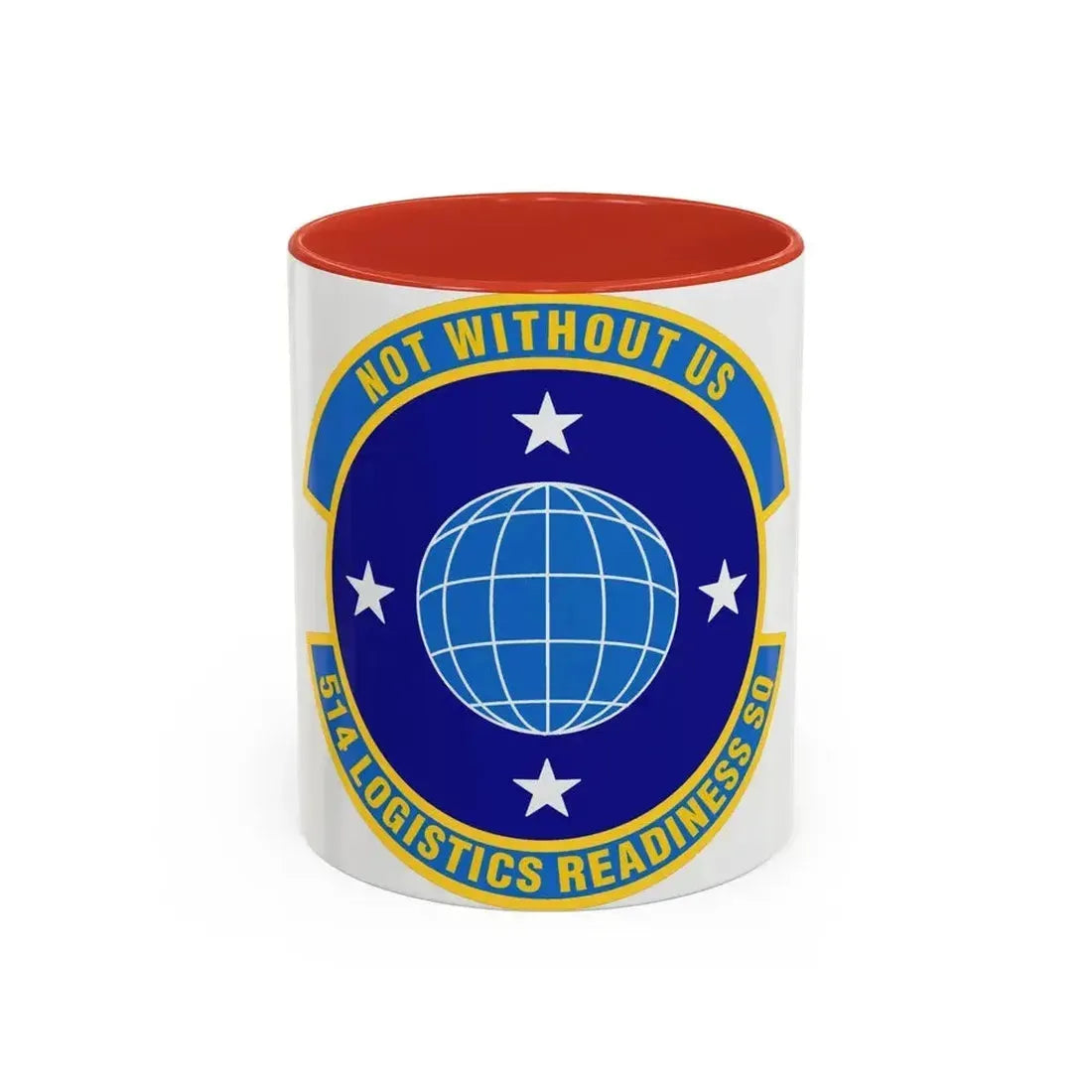 514 Logistics Readiness Squadron AFRC (U.S. Air Force) Accent Coffee Mug 11oz Red - Go Mug Yourself