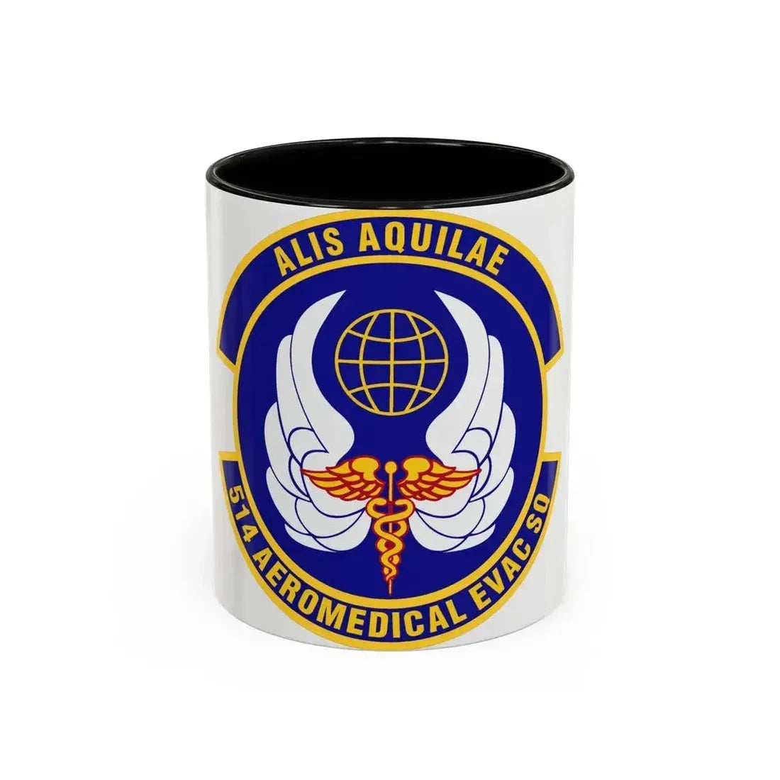514th Aeromedical Evacuation Squadron (U.S. Air Force) Accent Coffee Mug 11oz Black - Go Mug Yourself