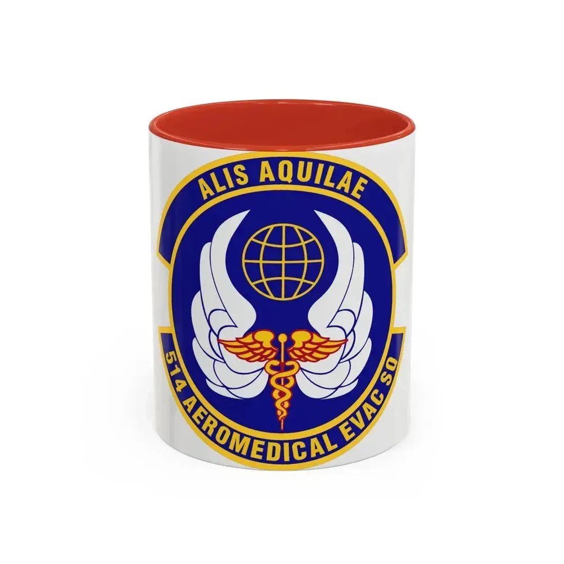 514th Aeromedical Evacuation Squadron (U.S. Air Force) Accent Coffee Mug 11oz Red - Go Mug Yourself