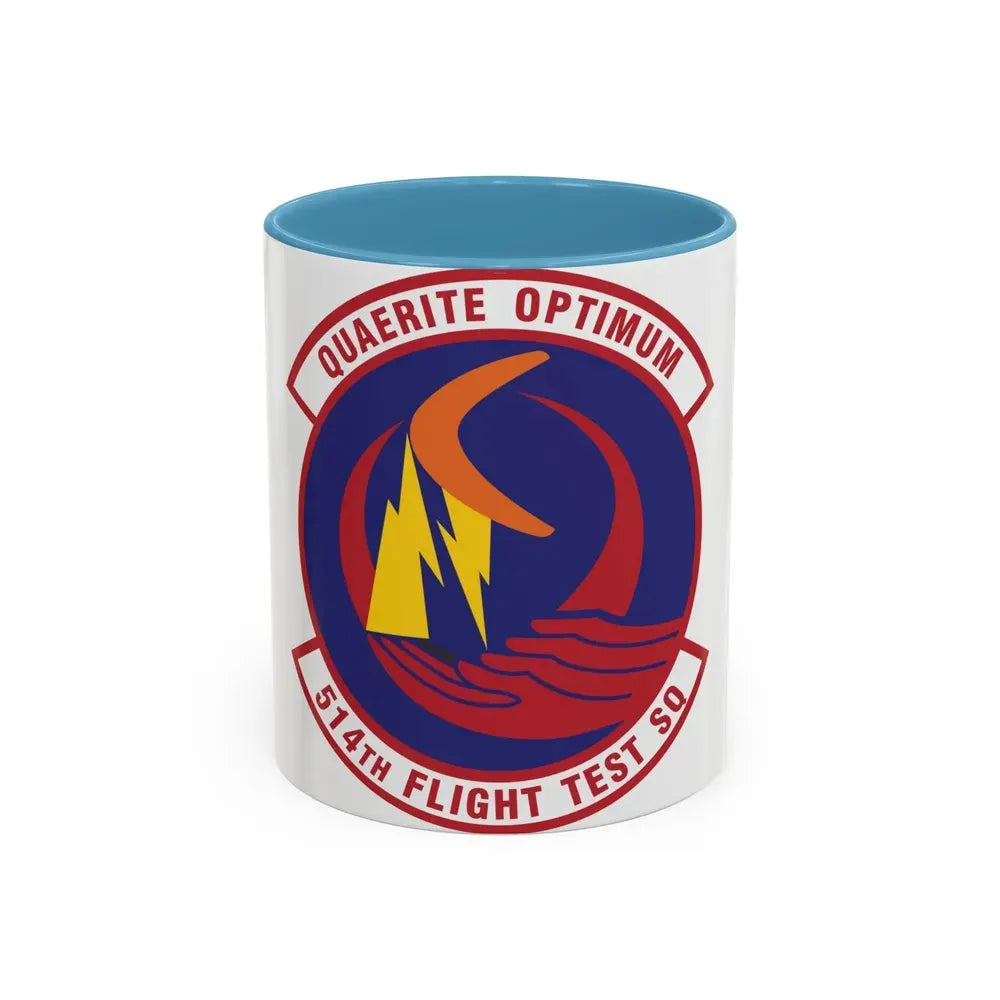 514th Flight Test Squadron (U.S. Air Force) Accent Coffee Mug 11oz Light Blue - Go Mug Yourself