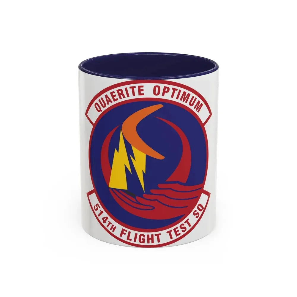514th Flight Test Squadron (U.S. Air Force) Accent Coffee Mug 11oz Navy - Go Mug Yourself