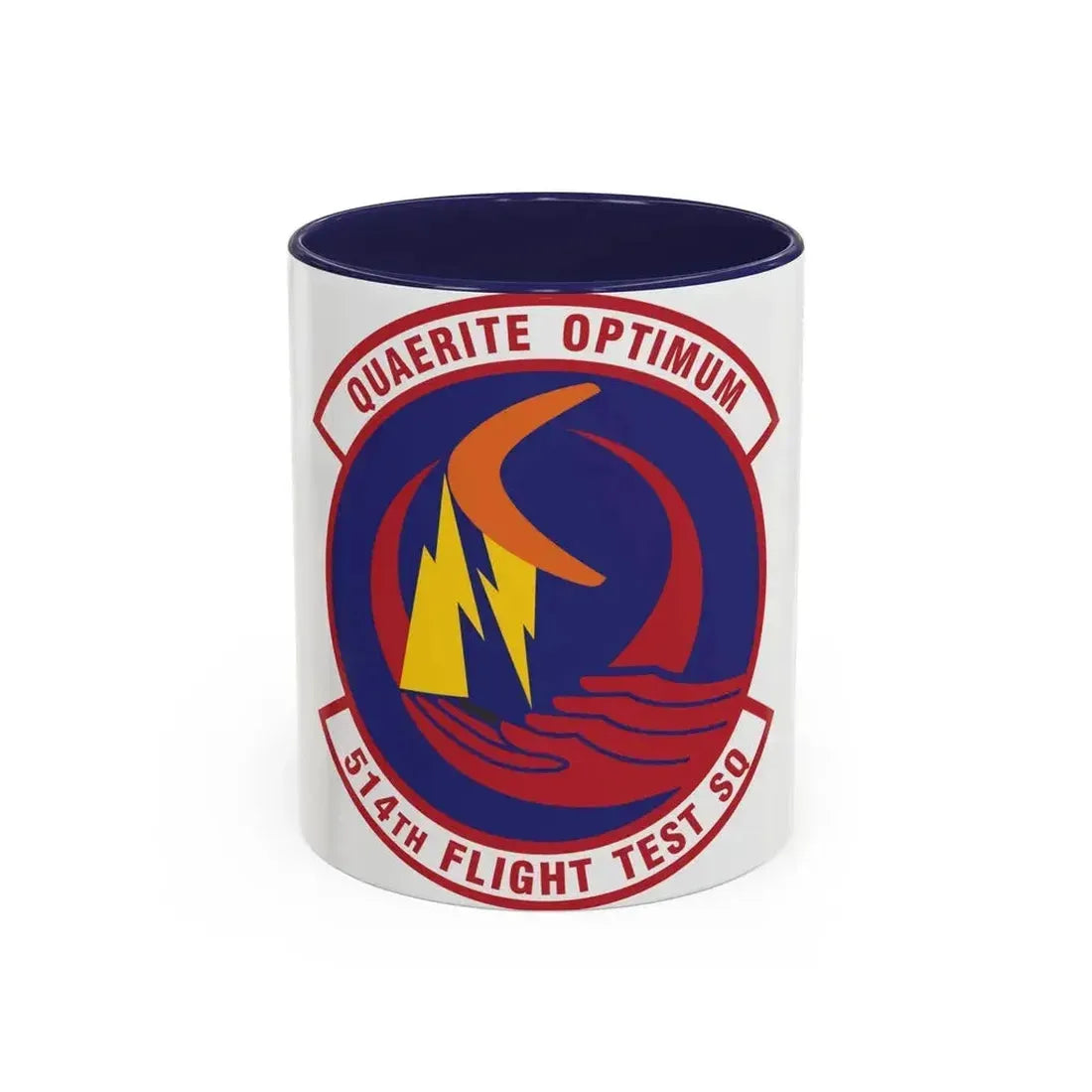 514th Flight Test Squadron (U.S. Air Force) Accent Coffee Mug 11oz Navy - Go Mug Yourself