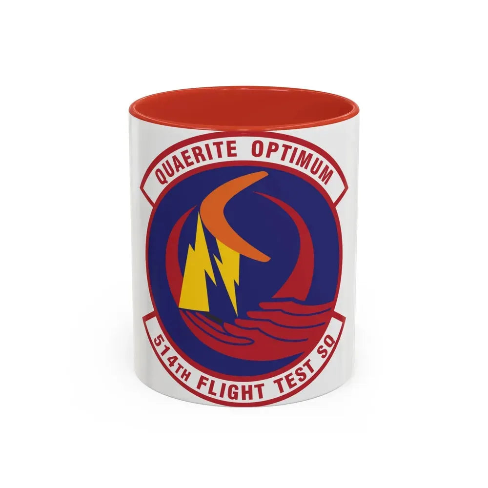 514th Flight Test Squadron (U.S. Air Force) Accent Coffee Mug 11oz Red - Go Mug Yourself