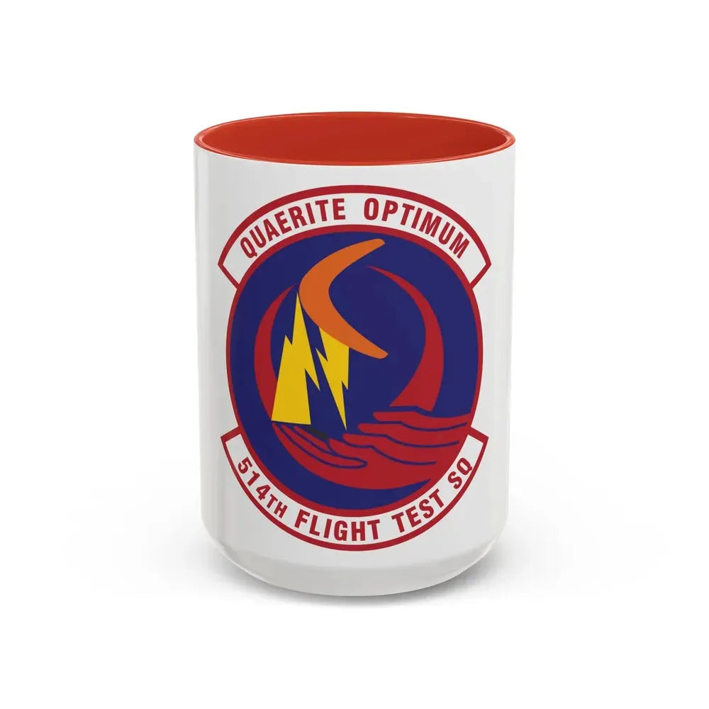 514th Flight Test Squadron (U.S. Air Force) Accent Coffee Mug 15oz Red - Go Mug Yourself