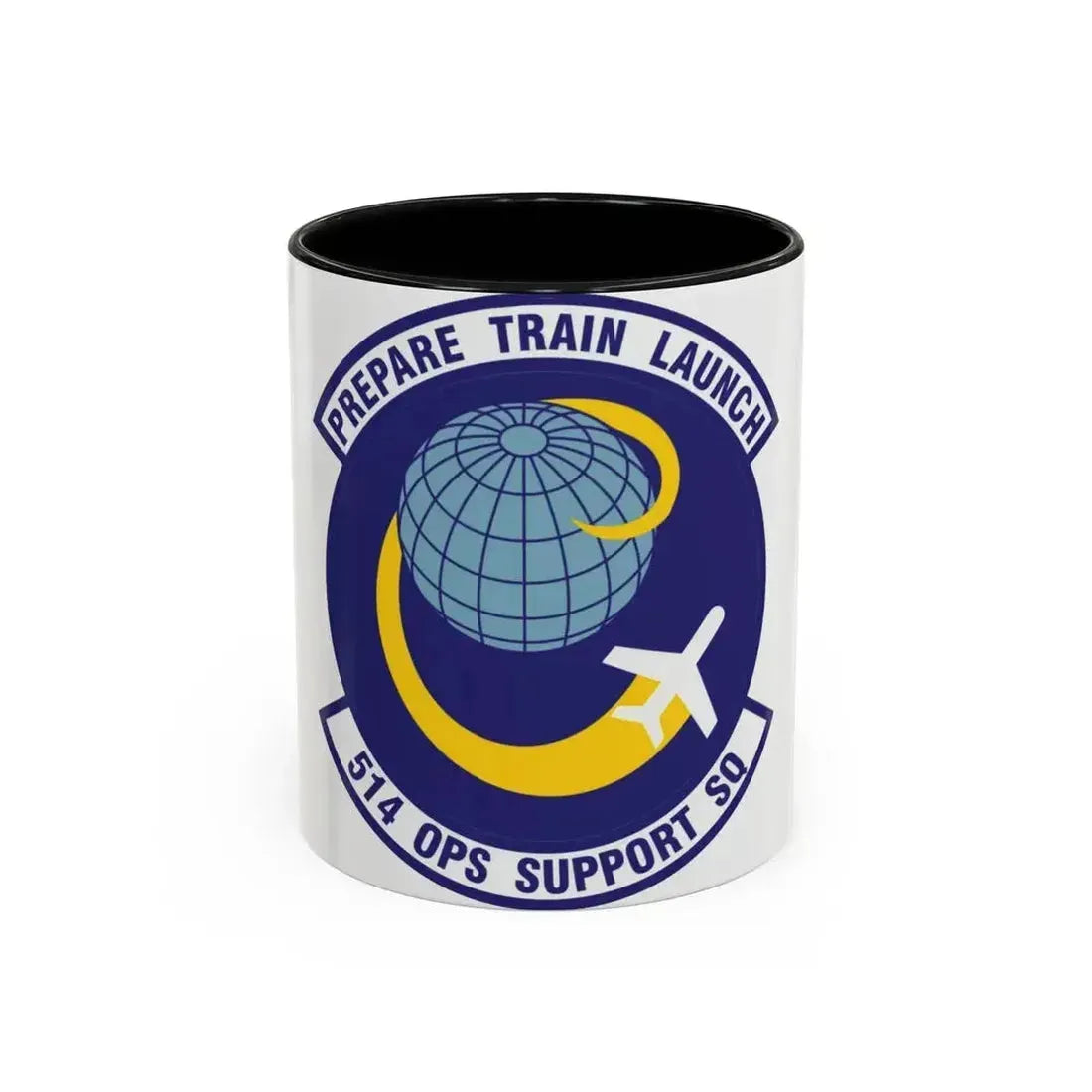514th Operations Support Squadron (U.S. Air Force) Accent Coffee Mug 11oz Black - Go Mug Yourself