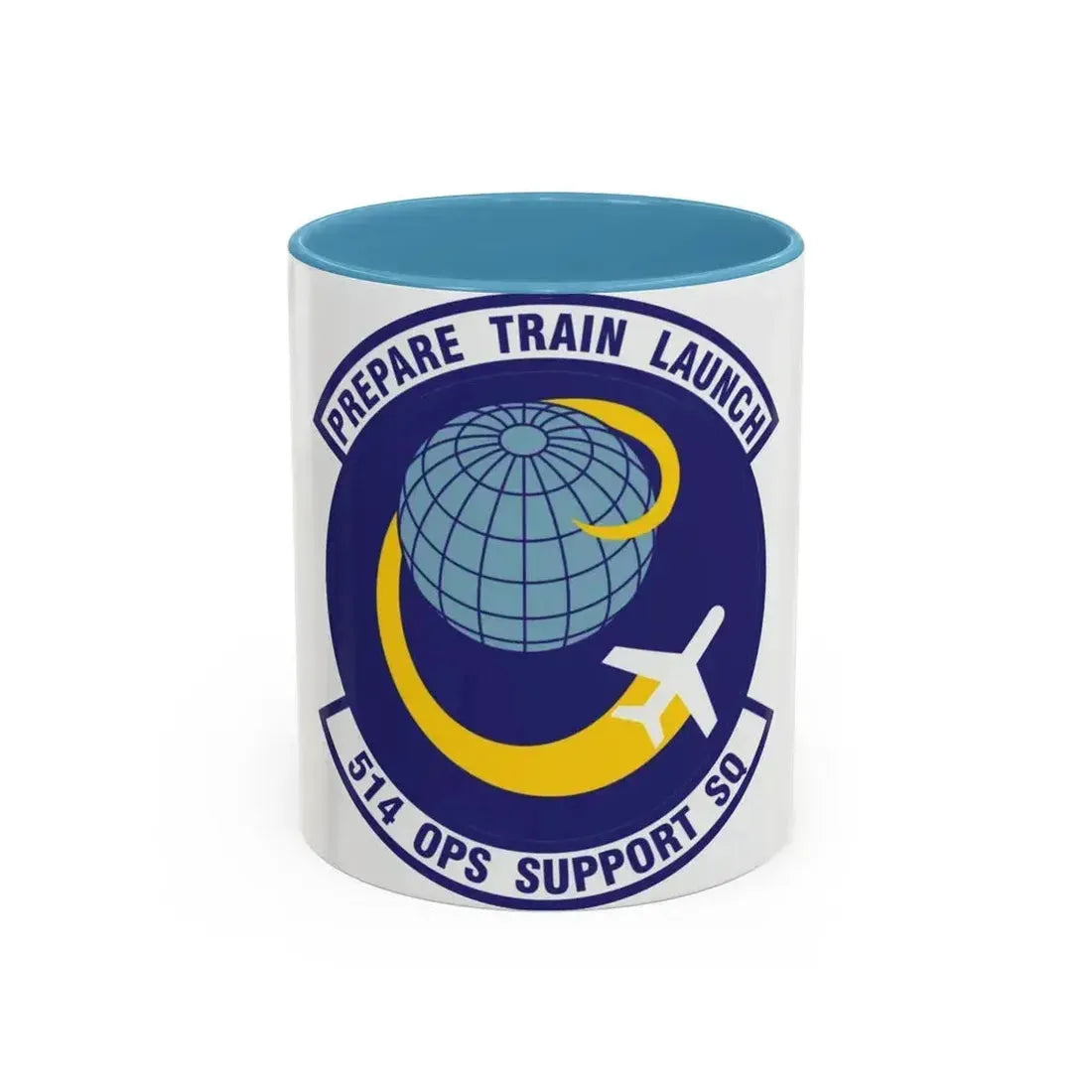 514th Operations Support Squadron (U.S. Air Force) Accent Coffee Mug 11oz Light Blue - Go Mug Yourself