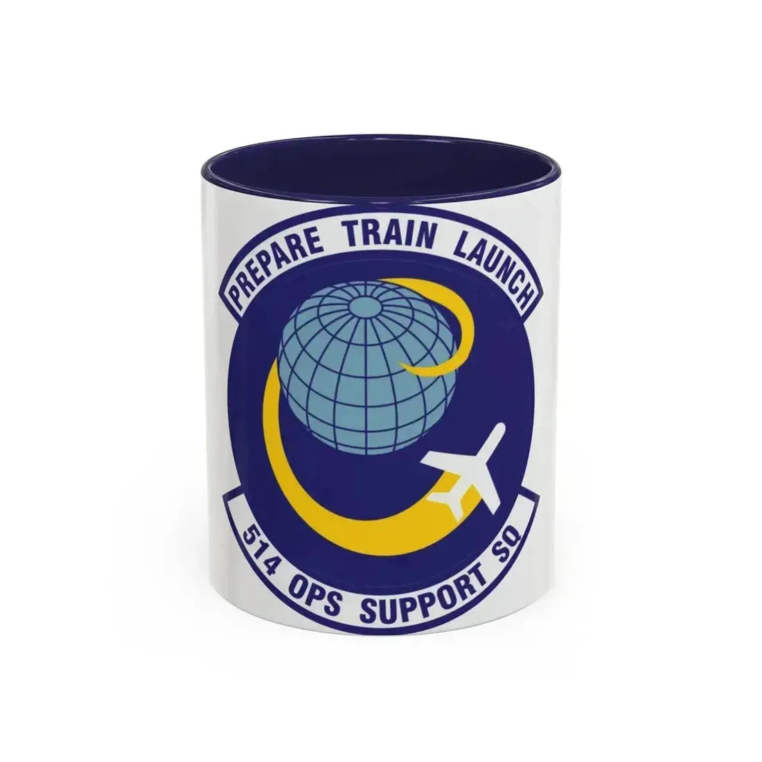 514th Operations Support Squadron (U.S. Air Force) Accent Coffee Mug 11oz Navy - Go Mug Yourself