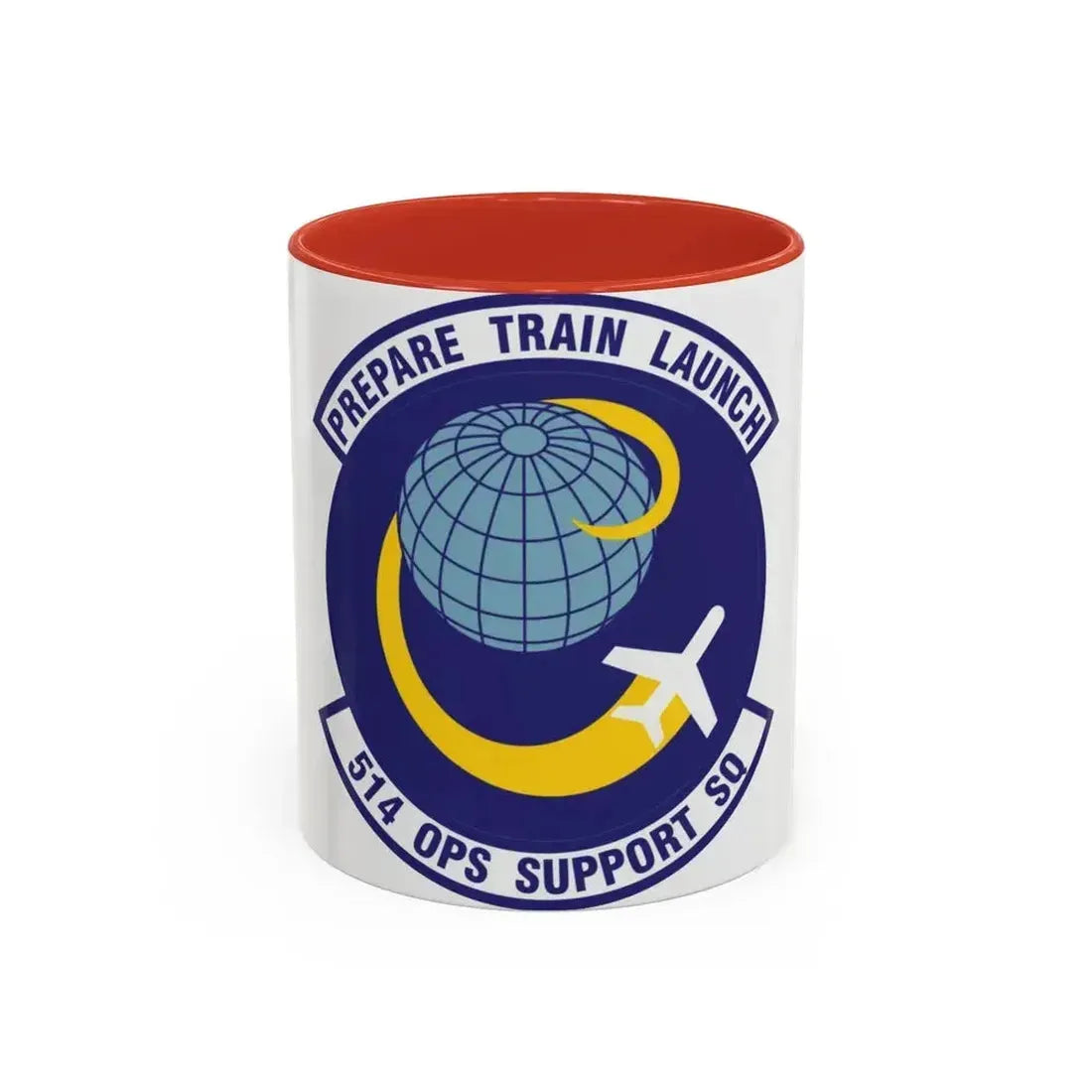 514th Operations Support Squadron (U.S. Air Force) Accent Coffee Mug 11oz Red - Go Mug Yourself