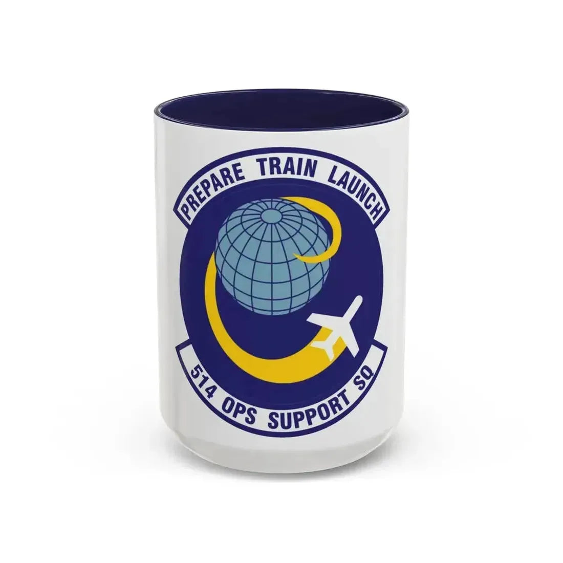514th Operations Support Squadron (U.S. Air Force) Accent Coffee Mug 15oz Navy - Go Mug Yourself