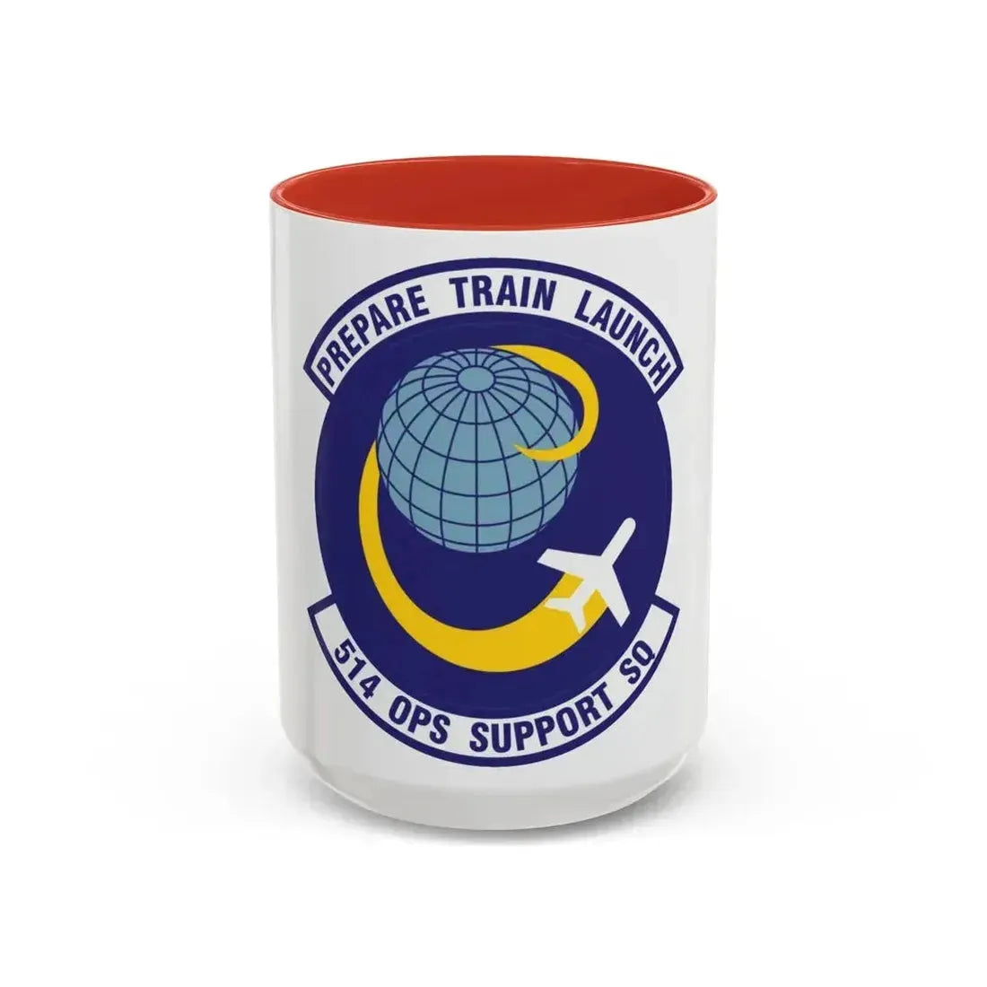 514th Operations Support Squadron (U.S. Air Force) Accent Coffee Mug 15oz Red - Go Mug Yourself