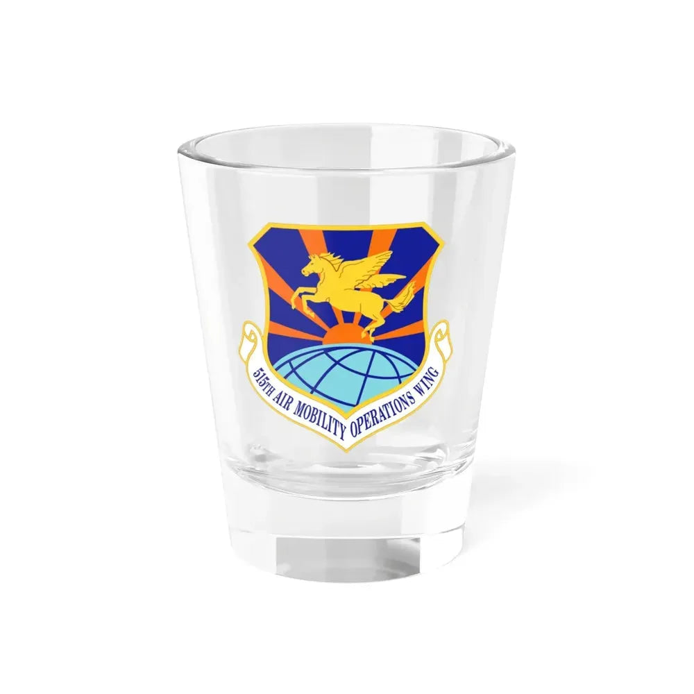 515 Air Mobility Operations Wing AMC (U.S. Air Force) Shot Glass 1.5oz 1.5oz - Go Mug Yourself