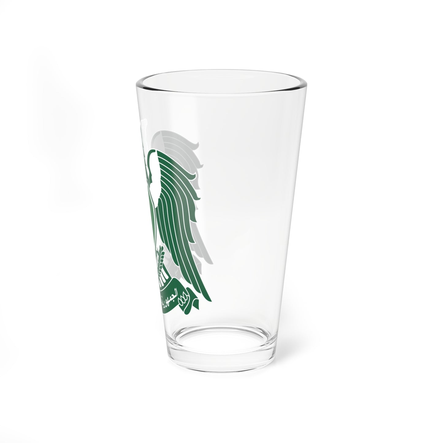 Emblem of Syria 2025present variation MOED secondary (Syria) (Coat of Arms) Pint Glass 16oz