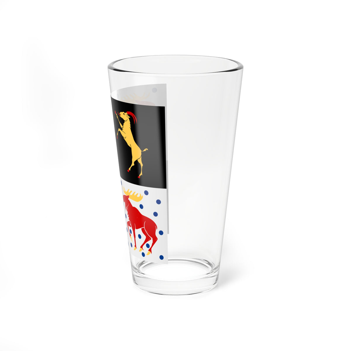 Gavleborgs lan vapenflagga (Sweden) Pint Glass 16oz
