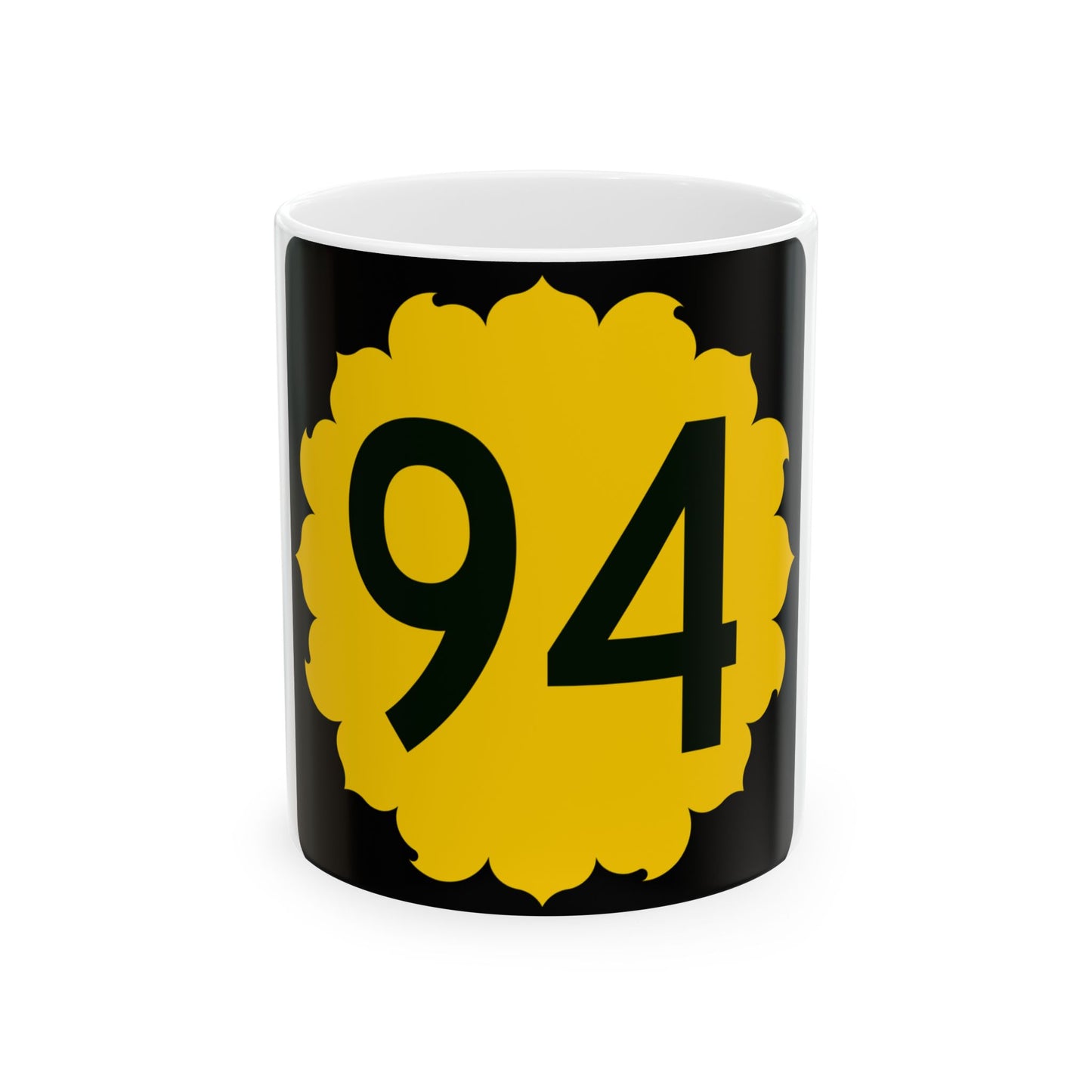K-94 (Kansas) (Road Sign) White Coffee Mug