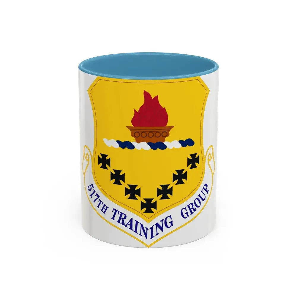 517 Training Group AETC (U.S. Air Force) Accent Coffee Mug 11oz Light Blue - Go Mug Yourself