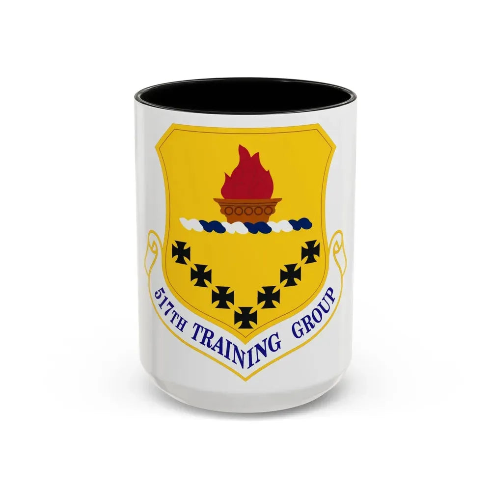 517 Training Group AETC (U.S. Air Force) Accent Coffee Mug 15oz Black - Go Mug Yourself