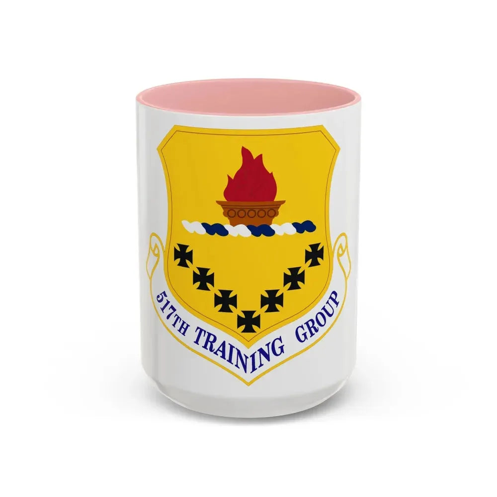 517 Training Group AETC (U.S. Air Force) Accent Coffee Mug 15oz Pink - Go Mug Yourself