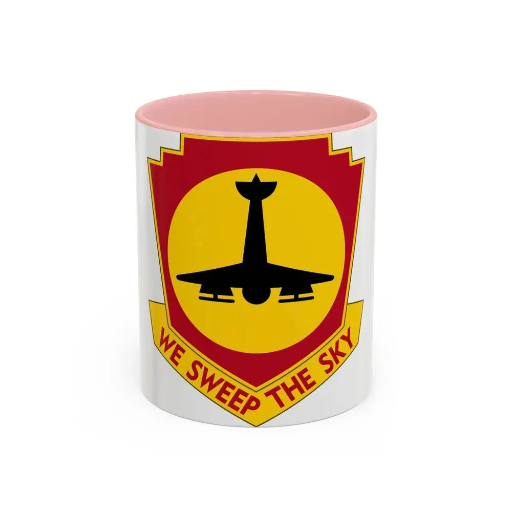 517th Air Defense Artillery Regiment (U.S. Army) Accent Coffee Mug 11oz Pink - Go Mug Yourself