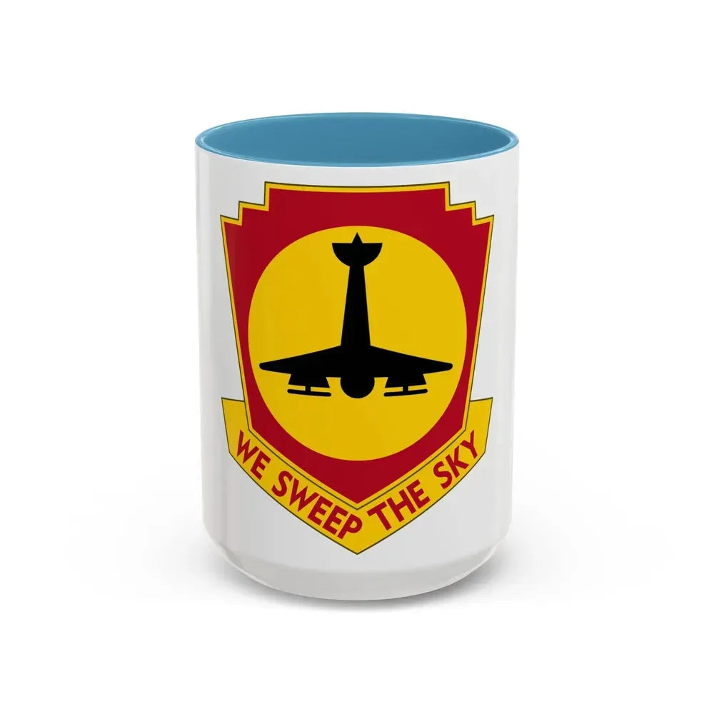 517th Air Defense Artillery Regiment (U.S. Army) Accent Coffee Mug 15oz Light Blue - Go Mug Yourself