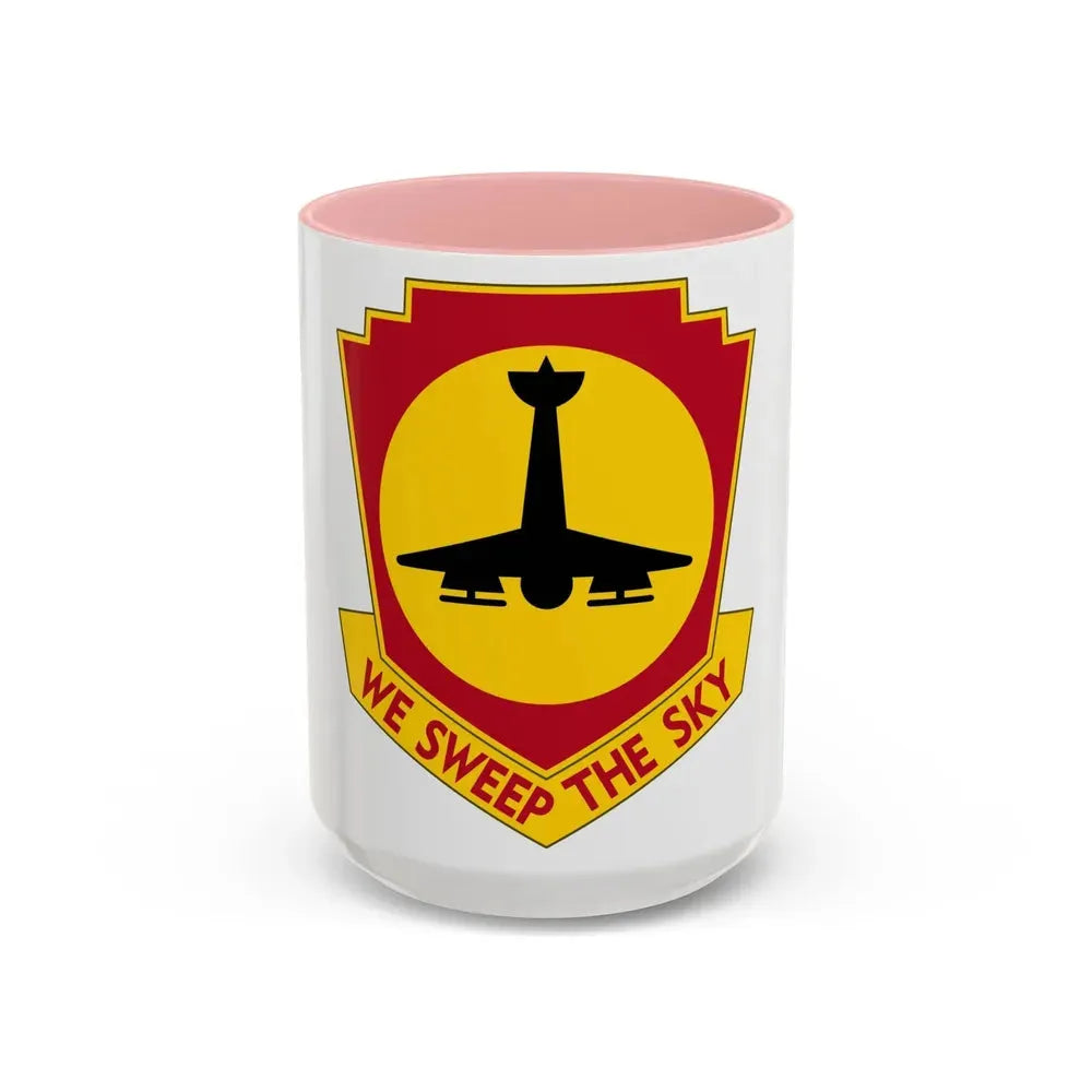 517th Air Defense Artillery Regiment (U.S. Army) Accent Coffee Mug 15oz Pink - Go Mug Yourself