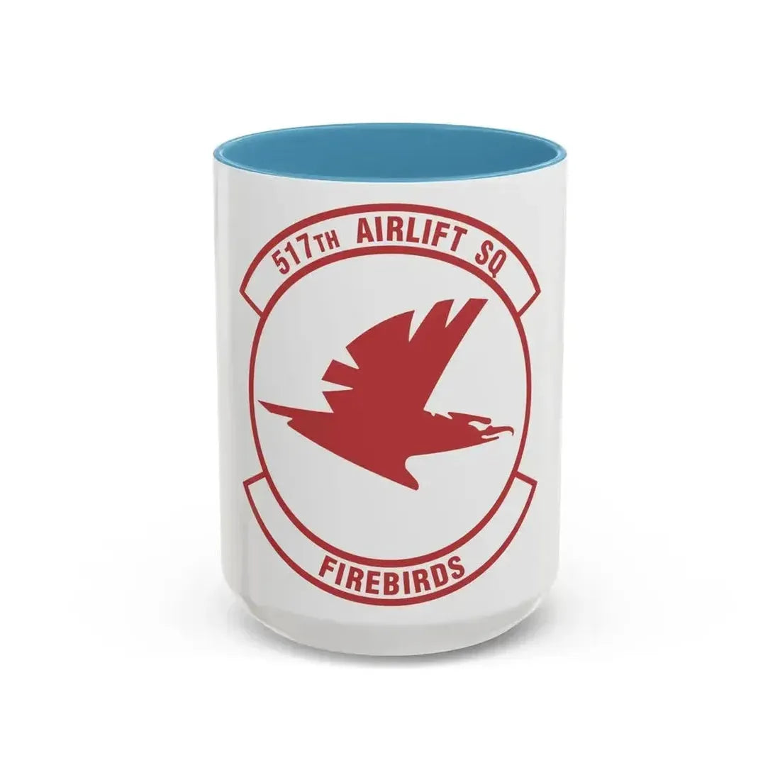 517th Airlift Squadron (U.S. Air Force) Accent Coffee Mug 15oz Light Blue - Go Mug Yourself