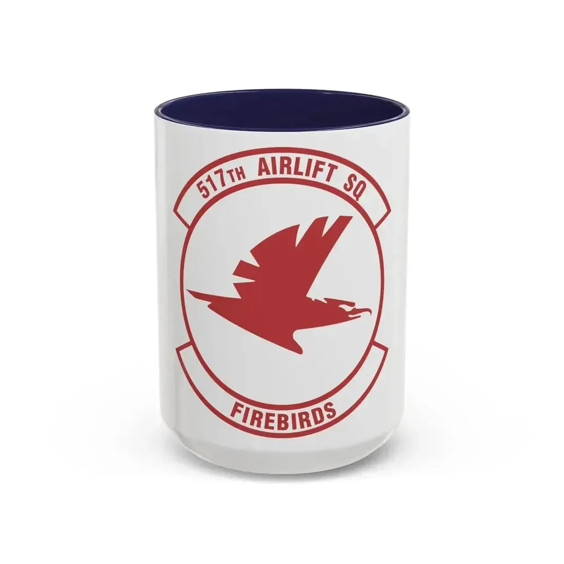 517th Airlift Squadron (U.S. Air Force) Accent Coffee Mug 15oz Navy - Go Mug Yourself