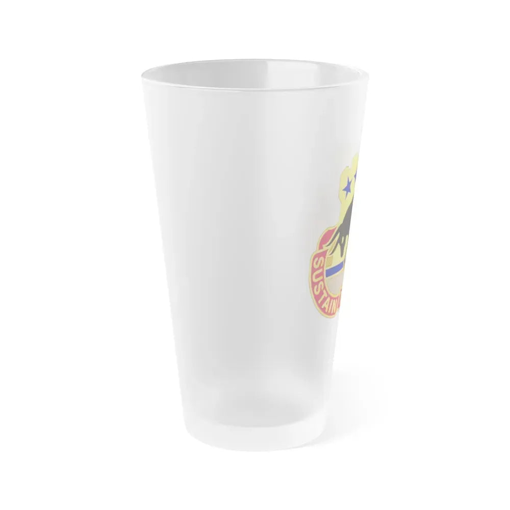 518 Sustainment Brigade 3 (U.S. Army) Frosted Pint Glass 16oz - Go Mug Yourself