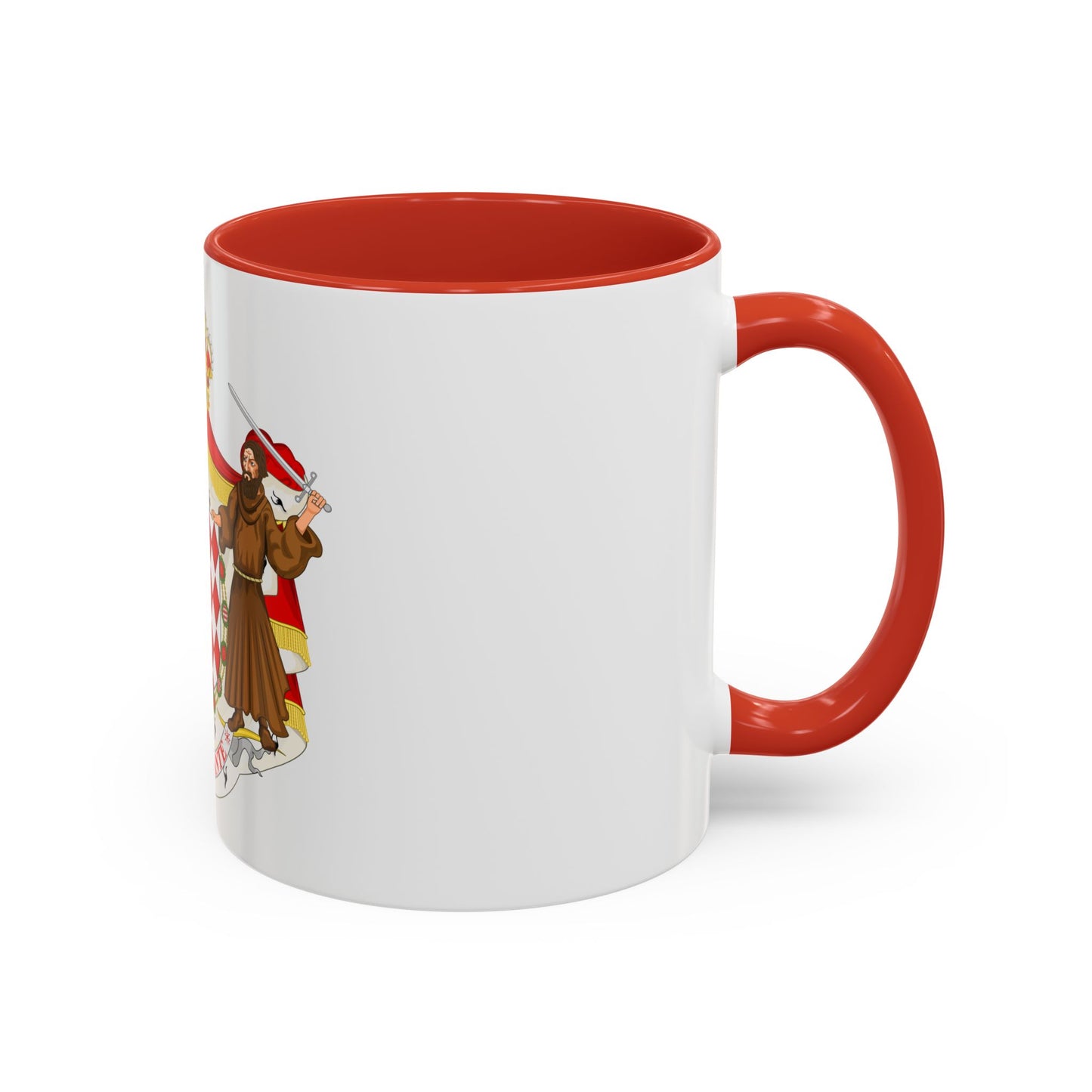 Great coat of arms of the house of Grimaldi - Accent Coffee Mug