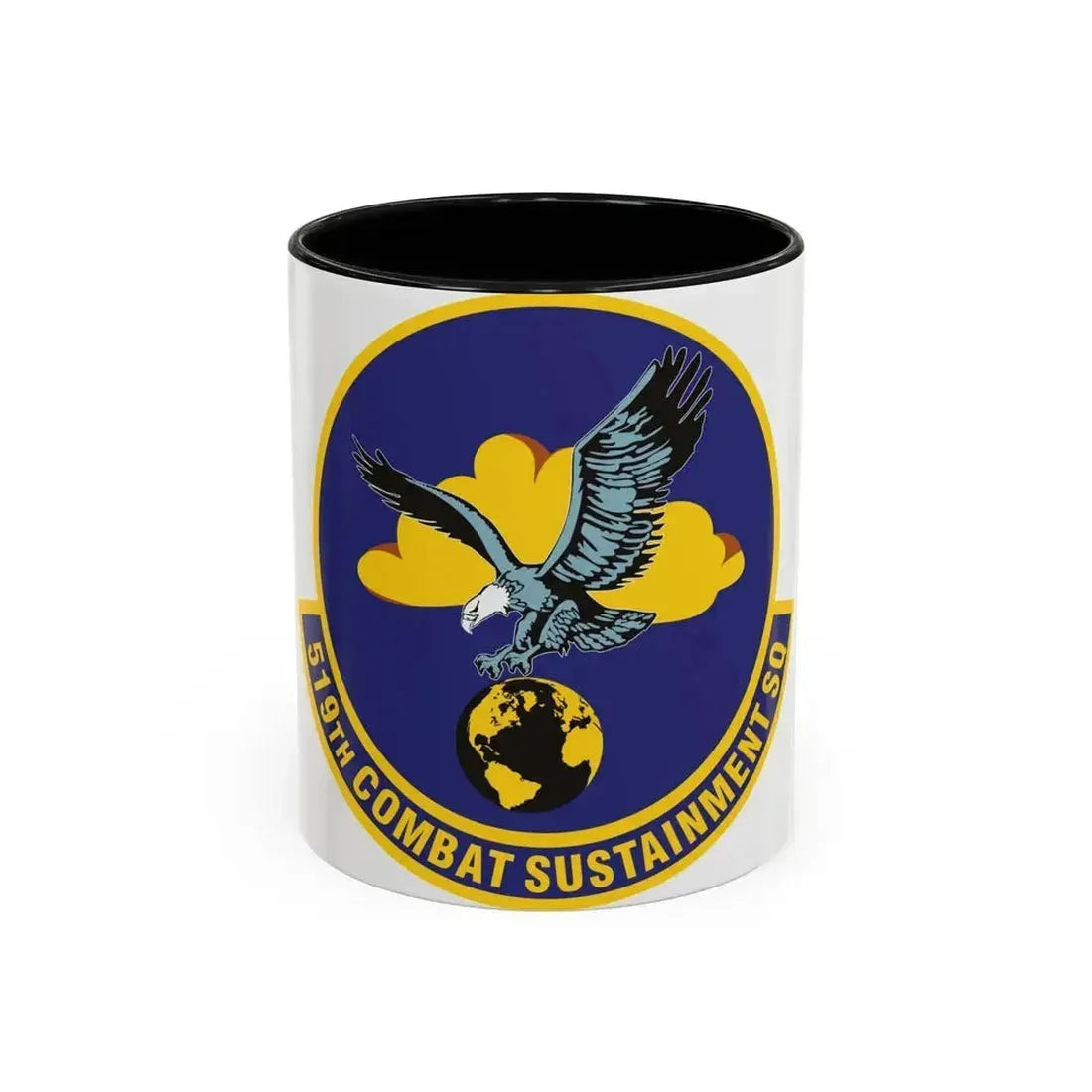 519th Combat Sustainment Squadron (U.S. Air Force) Accent Coffee Mug 11oz Black - Go Mug Yourself