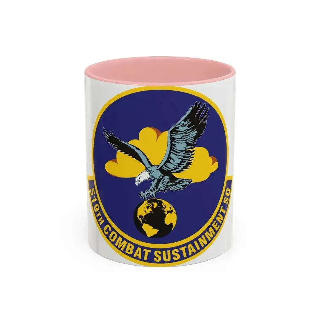 519th Combat Sustainment Squadron (U.S. Air Force) Accent Coffee Mug 11oz Pink - Go Mug Yourself