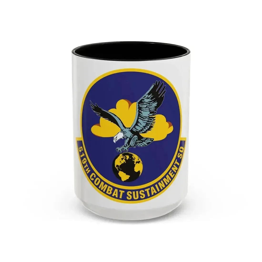 519th Combat Sustainment Squadron (U.S. Air Force) Accent Coffee Mug 15oz Black - Go Mug Yourself