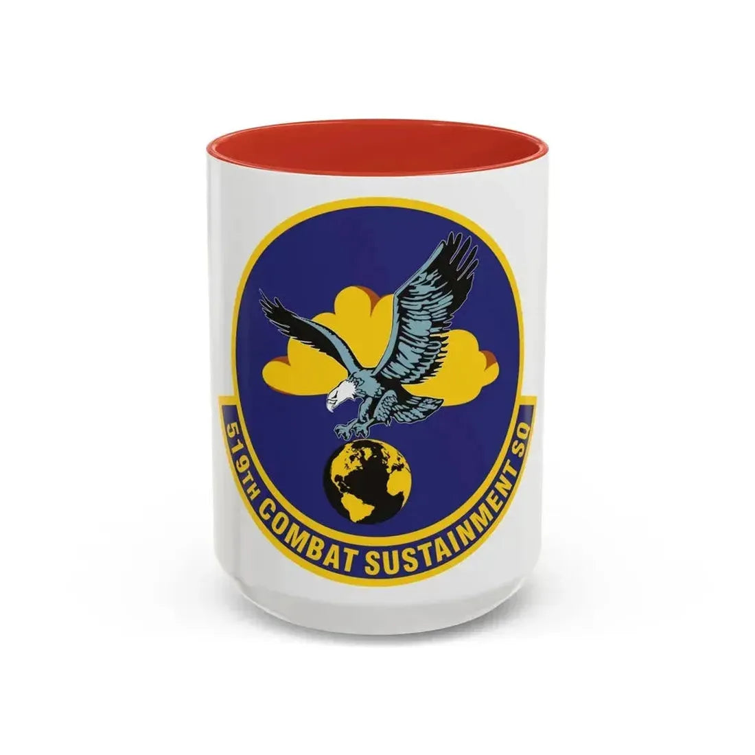519th Combat Sustainment Squadron (U.S. Air Force) Accent Coffee Mug 15oz Red - Go Mug Yourself