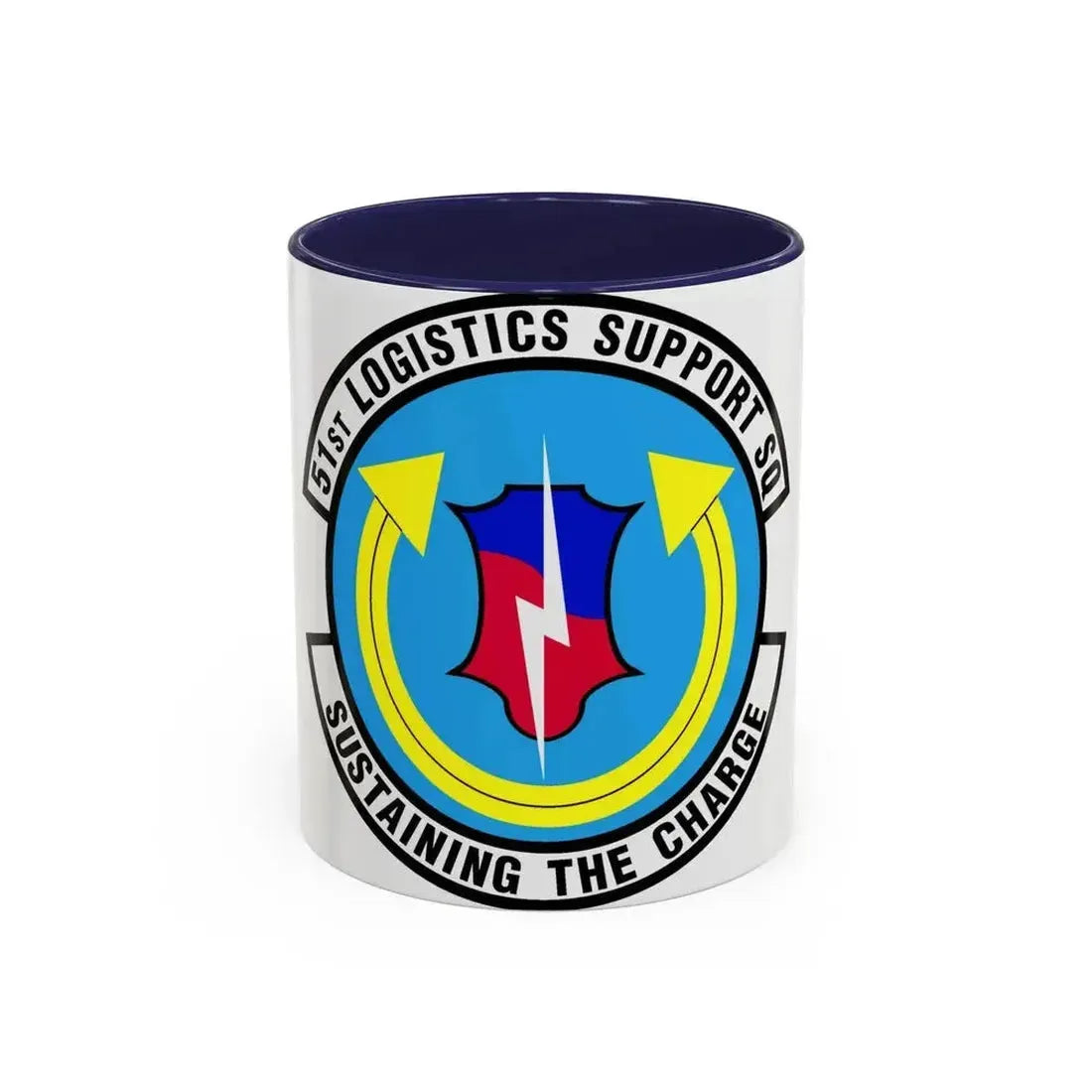 51st Logistics Support Squadron (U.S. Air Force) Accent Coffee Mug 11oz Navy - Go Mug Yourself