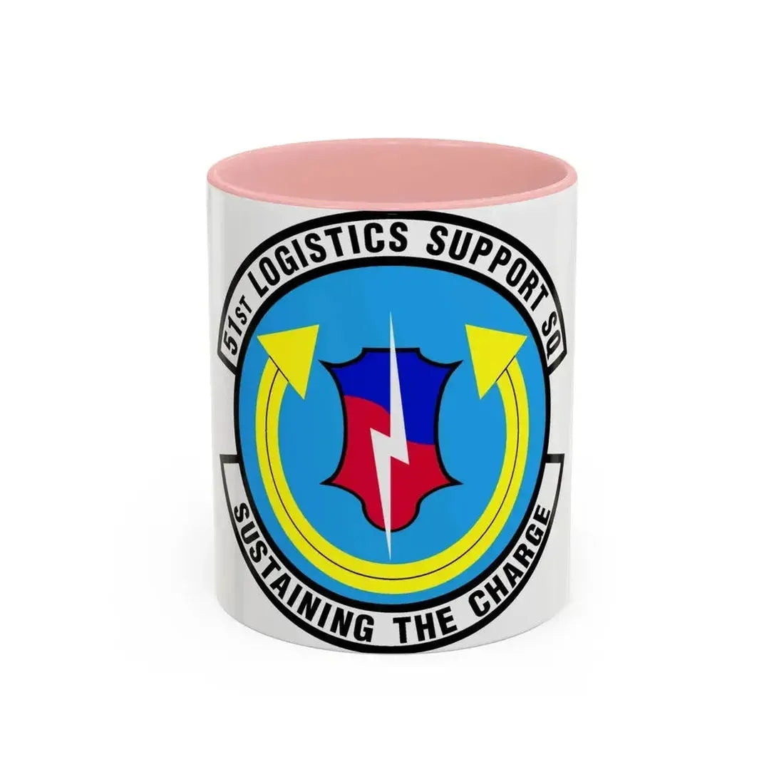 51st Logistics Support Squadron (U.S. Air Force) Accent Coffee Mug 11oz Pink - Go Mug Yourself