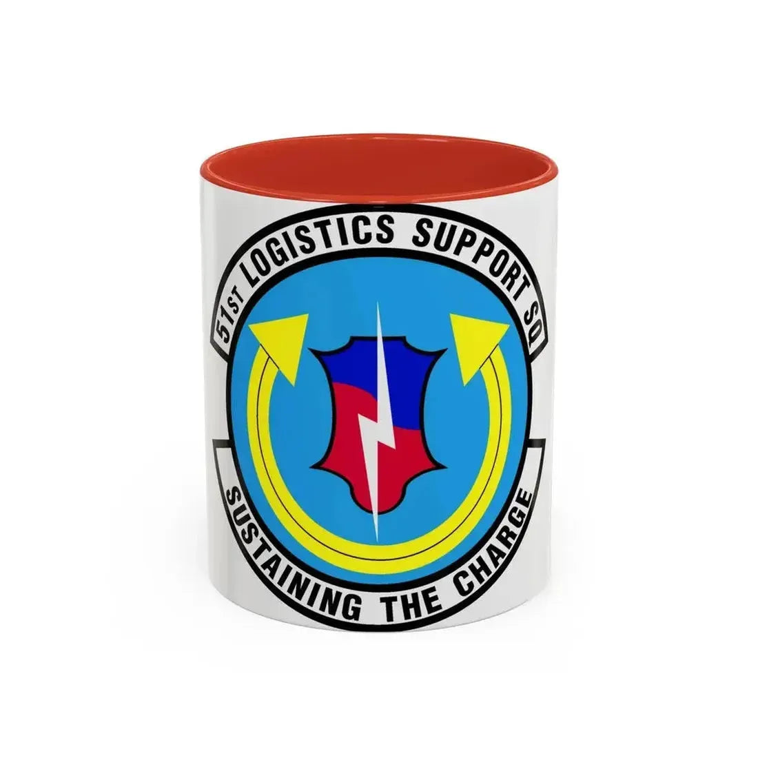 51st Logistics Support Squadron (U.S. Air Force) Accent Coffee Mug 11oz Red - Go Mug Yourself