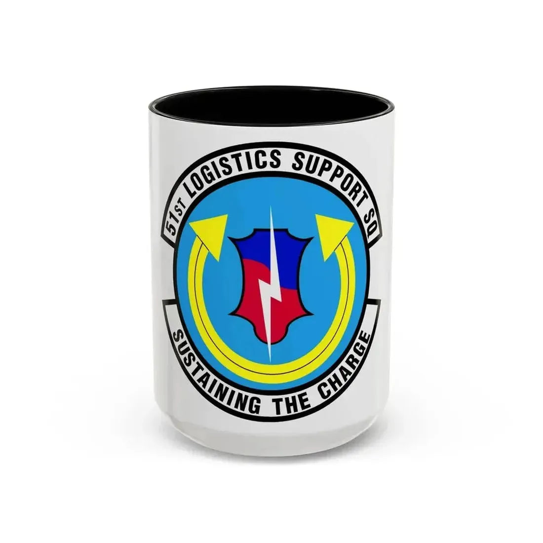 51st Logistics Support Squadron (U.S. Air Force) Accent Coffee Mug 15oz Black - Go Mug Yourself