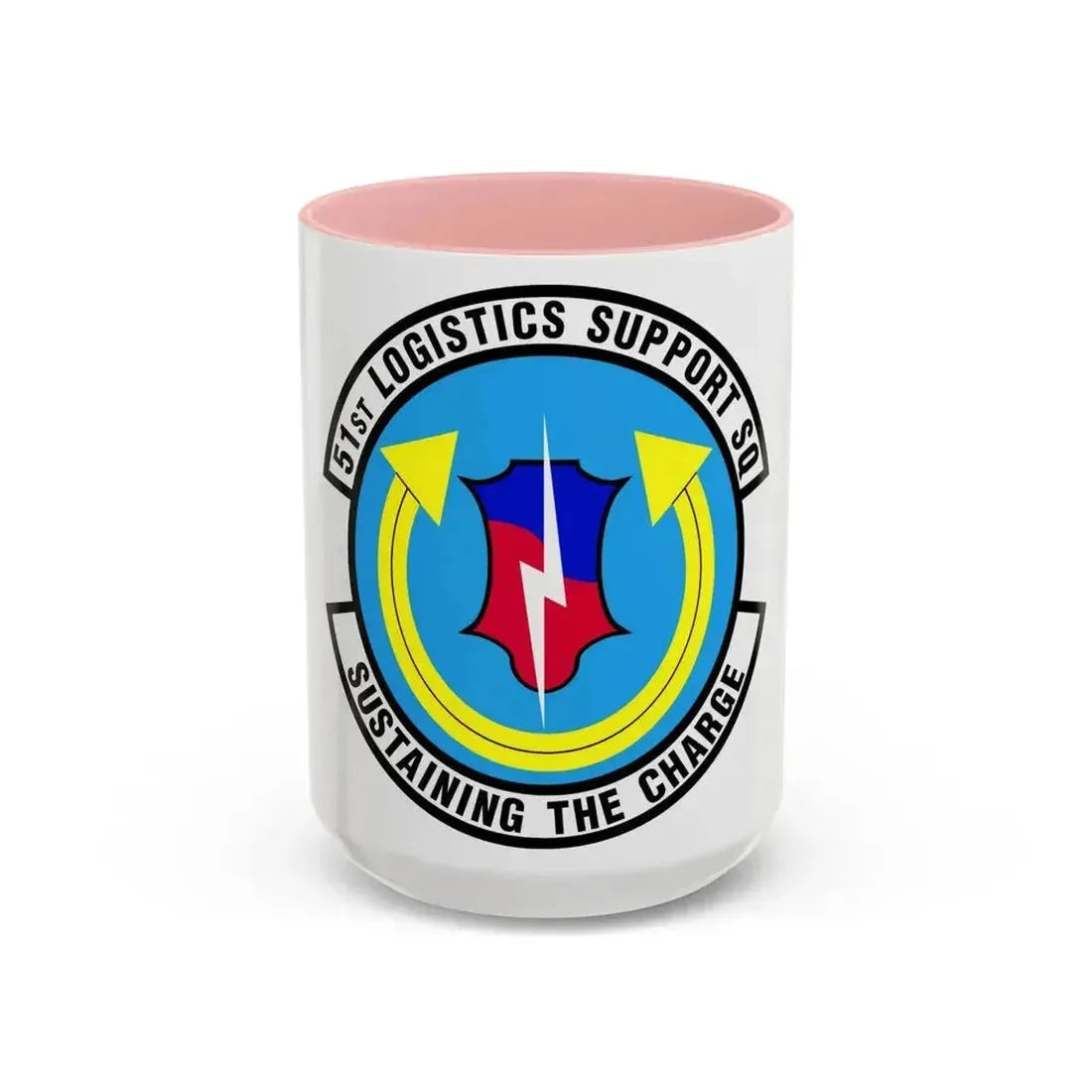 51st Logistics Support Squadron (U.S. Air Force) Accent Coffee Mug 15oz Pink - Go Mug Yourself